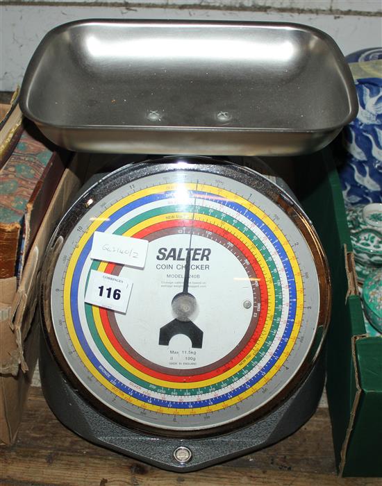 Saltier cash checker scales
